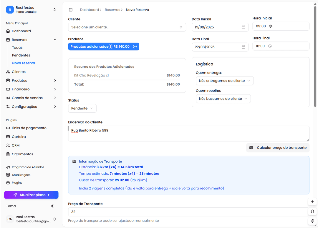 PM Admin Nova Reserva